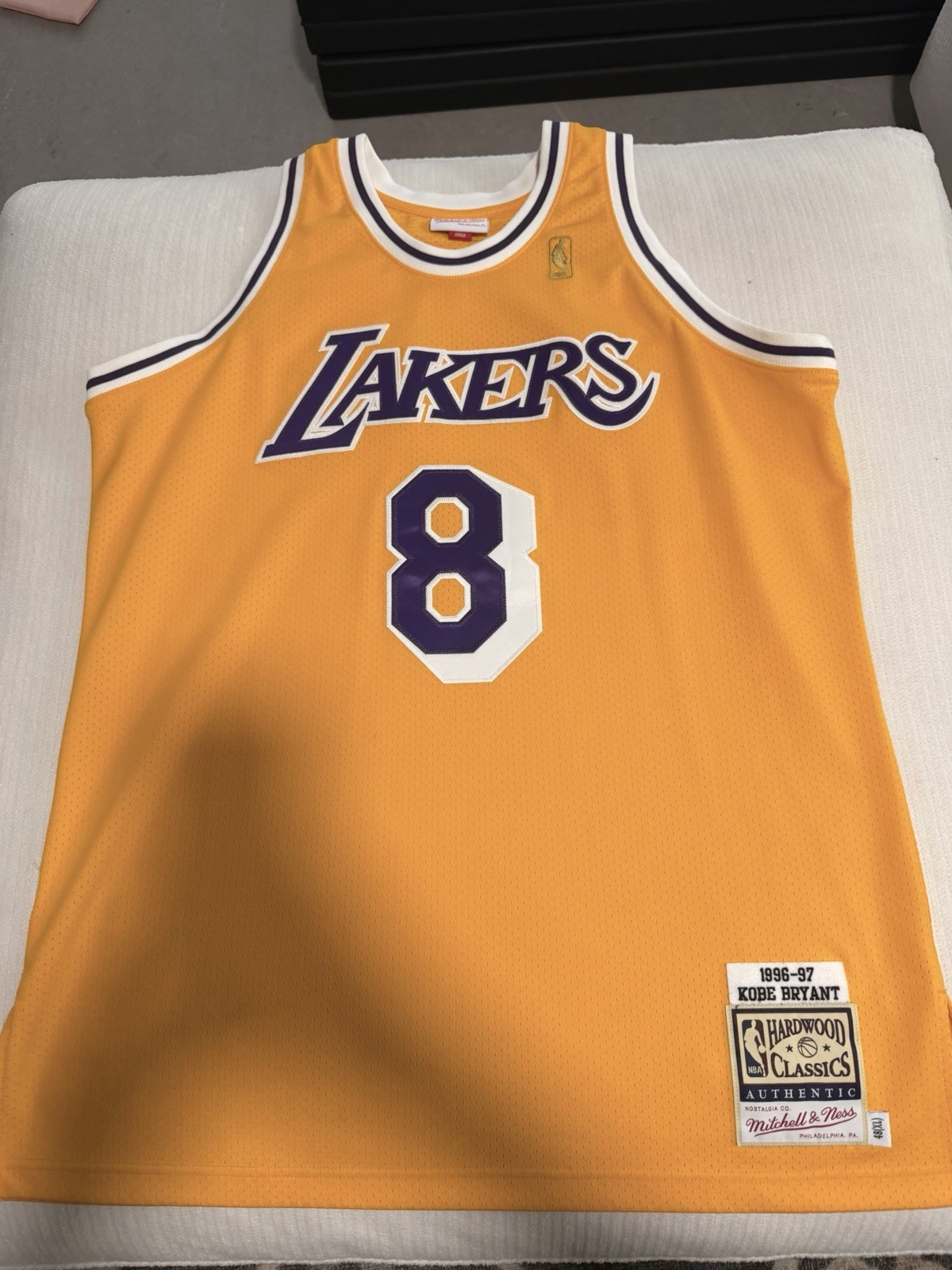 Kobe Bryant LA Lakers Jersey Yellow #8 Used In Great Condition. Size 48(XL)