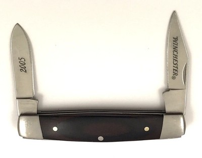 2005 Winchester Senator Pen Knife Wood Handles 2 Blades