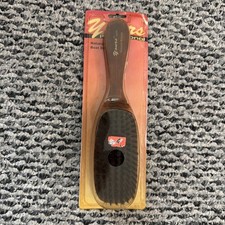 NIP Vintage Natural Boar Bristle Brush Wood Handle