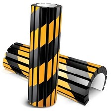 2Pcs Garage Wall Protector, Reflective Foam Garage Bumpers for Parking Yellow