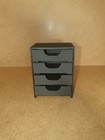 Black Mini Desk Drawer Organiser