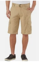 NEW Wearfirst Men's Size 34 Stretch Cargo Shorts Khaki