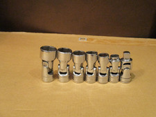 Snap On Swivel Socket Set 6 Point 38 Drive 10-12-14-15-17-19fsum 1-fu8a Qty 7 Snap On Swivel Socket Set 6 Point 38 Drive 10-12-14-15-17-19fsum 1-fu8a Qty 7