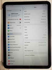 Apple iPad A16 A3354 11" 128GB Blue Wi-Fi Magic Keyboard Folio Apple Pencil
