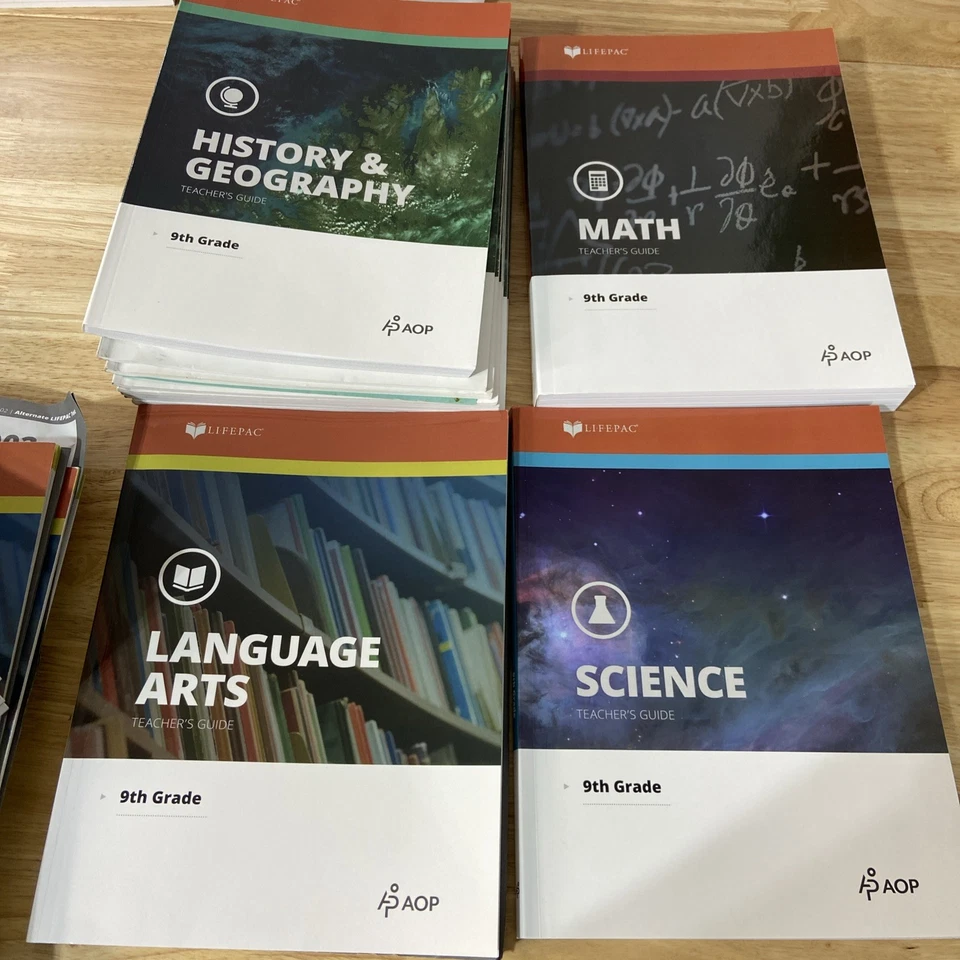 Lifepac 9th grade History/Geography Science L Arts Math Curriculum Partial - Image 3 of 4