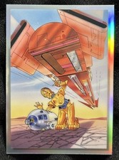 2022 Topps Chrome Star Wars Galaxy A CLOSE CALL Vintage Card V-2