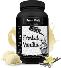 Vanilla Protein Powder - 25G Whey Protein Isolate, Gluten-Free & Soy-Free, Sugar