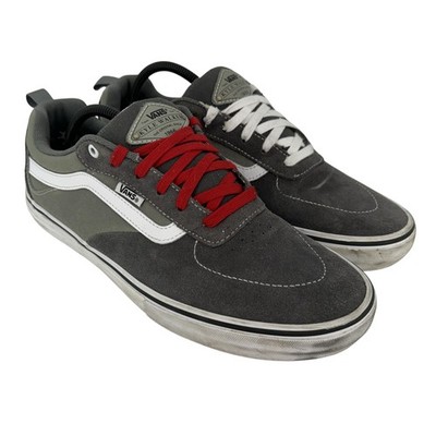 Vans Kyle Walker Pro Shoes Mens Size 11 Gray White Suede Skate Sneakers PopCush
