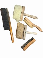 Vintage Antique Wood Handle Horsehair Natural Brushes