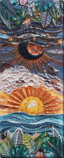 Bead Embroidery Kit "Between day and night" Stitching Handmade Beadwork
