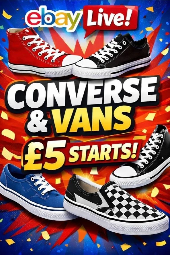 Converse And Vans Fire Sale £5 Starts!