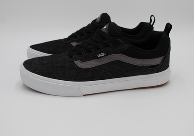 Vans Kyle Walker Pro Skate Shoes Black Charcoal Denim PopCush Men Size 13