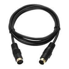 S Video Cable 3.3ft Mini DIN 4 Pin Male To Female Gold Plated Connector TV