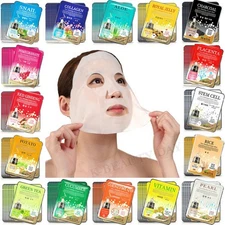 42pcs Face Mask Pack Nose Strip Set Anti Aging Facial Mask Sheet Korea Skin Care