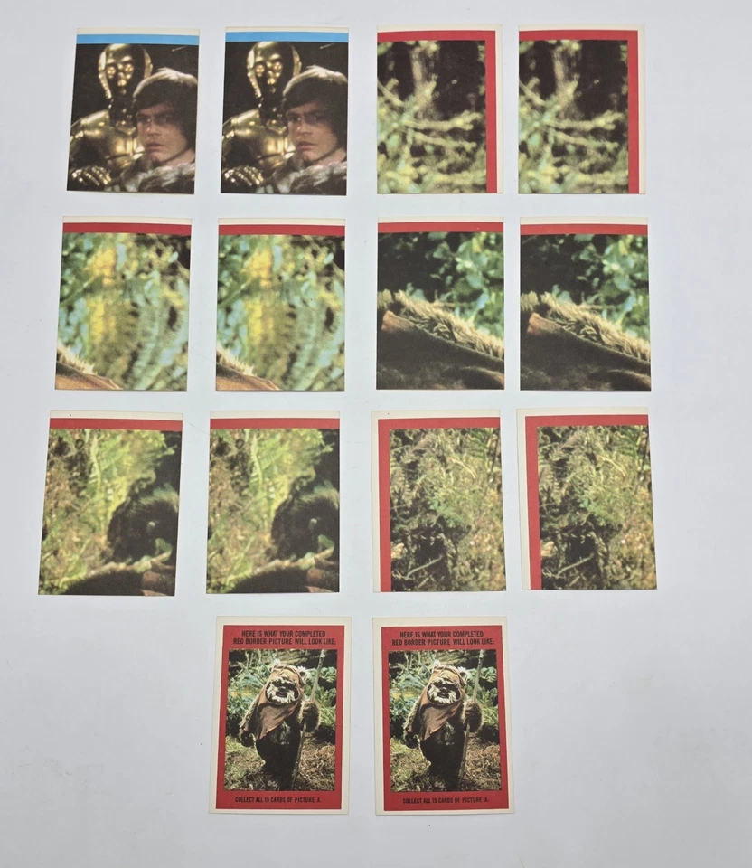 Star Wars Return of the Jedi-Lot of 38 Stickers-1983 Topps Lucasfilm VG+ - Image 3 of 4
