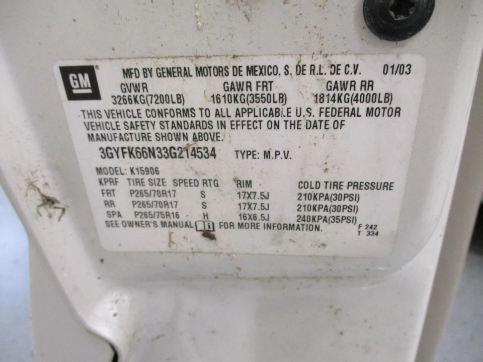 Air Bag Driver Wheel Fits 03 ESCALADE 1698532 Foto 4 de 4