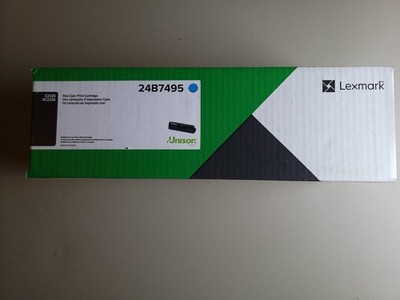 Lexmark 24B7495 Cyan Toner Print Cartridge - NEW