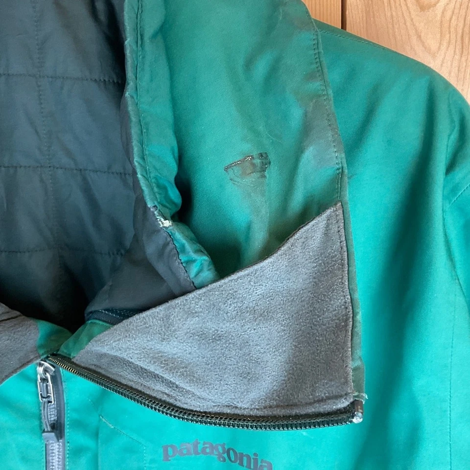 Patagonia Men's Snowshot 3-in-1 Jacket, Green/Gray - Size M - Image 4 of 4