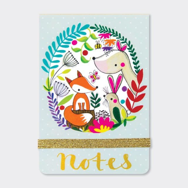 Woodland Animals Fox Flip Notebook - Rachel Ellen Stationary NEW