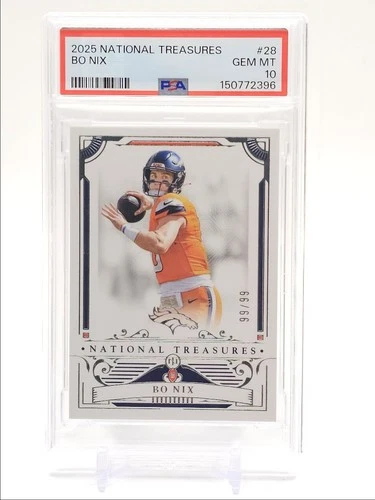 BO NIX 2025 NATIONAL TREASURES FOOTBALL BRONCOS 99/99 PSA 10 Q1925