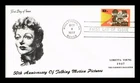 DR JIM STAMPS US COVER TALKING PICTURES 50TH ANNIVERSARY FDC LORETTA YOUNG