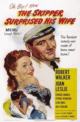 Historic The Skipper Surprised His Wife 1950 Movie Advertising Postcard