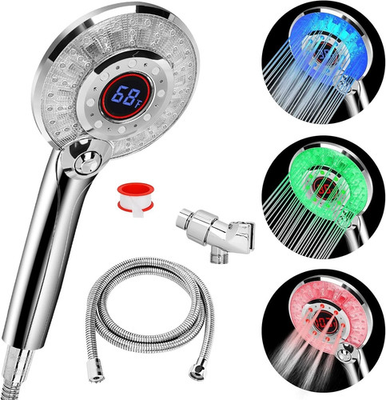 #ad #ad LED Shower Head Color Changing Handheld Shower Head High Pressure with Hose... $44.99