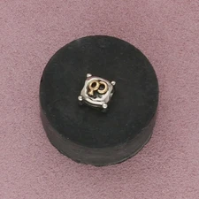 pandora sterling silver & 14k gold retired diamond wedding rings charm pendant