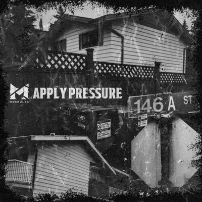 #ad Merkules Apply Pressure Clear w black splatter New Vinyl LP $18.75