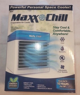 Maxx Chill 120-Volt White Ventless Portable Air Conditioner Hydro-Chill Tech NEW