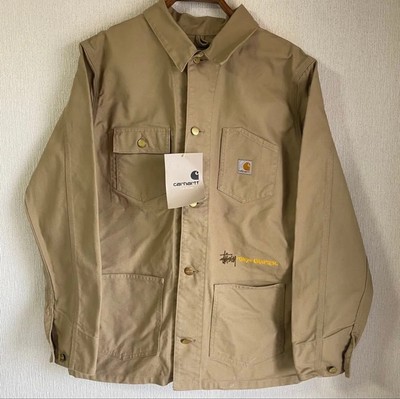 Old Stussy Carhartt Tokyo chapter Carhartt Chore Coat L New with Old Stussy Carhartt Tokyo chapter Carhartt Chore Coat L New with