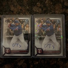 2022 Bowman Chrome Atomic Refractor /100 Curtis Terry #CRA-CT RC Auto RC+base 