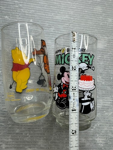 vintage DISNEY TUMBLER LOT/2 Happy Birthday Mickey 1978 & Winnie the Pooh Sears - Picture 17 of 17