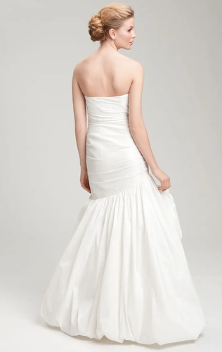 Vestido FAVIANA Sirena Falda Roseta Detalle Tafetán (Talla 6) - Imagen 2 de 3