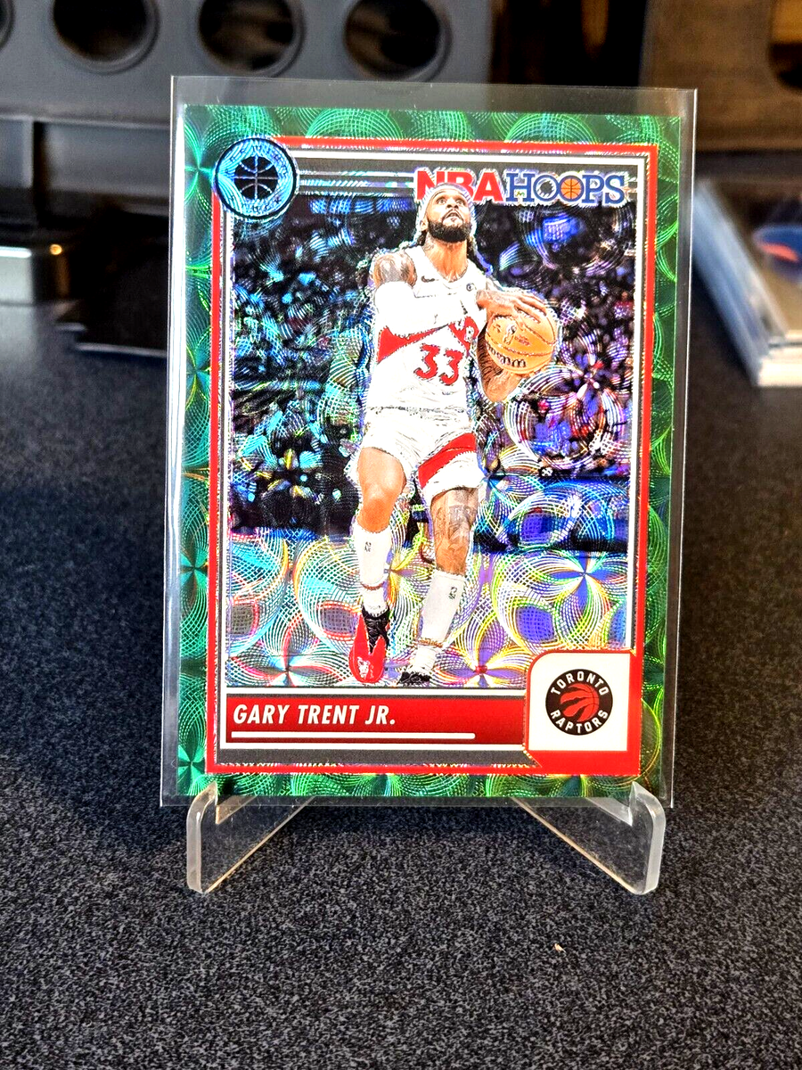 2023-24 NBA Hoops Premium Stock Gary Trent JR. Raptors Green Prizm 