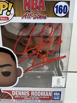 DENNIS RODMAN Signed Funko Pop #160 NBA All-Stars Beckett