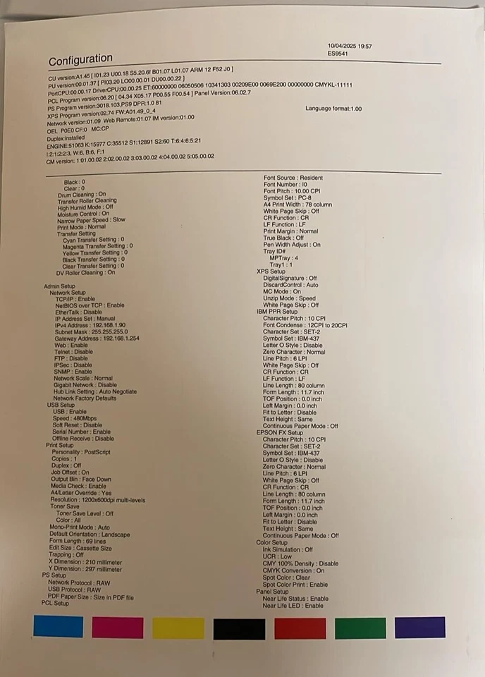 Oki ES9541DN Colour Printer with supplies, CMYK With Stand, SRA3/A3/A4/Banners - Image 2 of 4