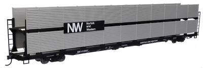 Walthers HO ~ New ~ Norfolk Western 89' Auto Rack ~ Bi-Level 412007 ~ 910-8121