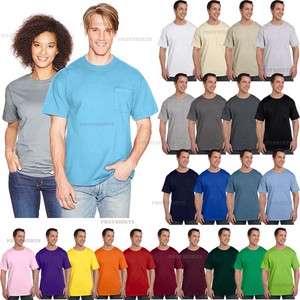 Hanes-Beefy-T-with-a-Pocket-Men-039-s-T-Shirt-5190