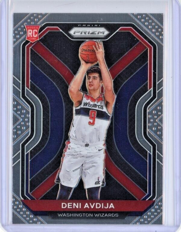 Deni Avdija 2020-21 Panini Prizm Basketball #290 Base Rookie Card RC Wizards