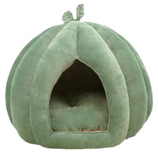Pumpkin Cat Enclosed Cat Bed Cat Cave Cat Hideaway For Kittens Indoor Size S