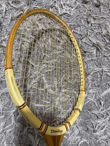 Dunlop Maxply under 5 Wooden Steel Badminton Racket 5 Vintage Retro collectible - Picture 24 of 24