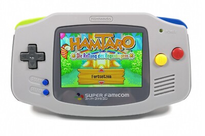 Nintendo Gameboy Advance IPS V5 LCD Display - SNES Edition - Neu - TOP