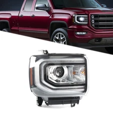 For GMC Sierra 1500 2016-2018 LED DRL Projector Headlight HID/Xenon Passenger RH