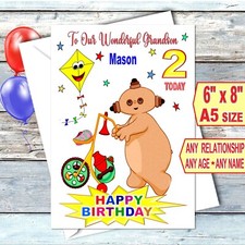 Personalised In the Night Garden Makka Pakka Birthday Card Grandson Daughter ANY