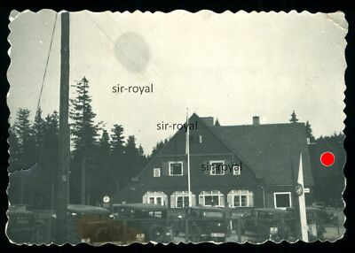 German Customs Office in Silesia - 1930s - Cars Automotive Cars Vintage - Photo 7x5cm
