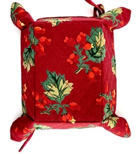 April Cornell Basket Winterberry Fabric Covered Petit Bun Box 6 x 4 inches 