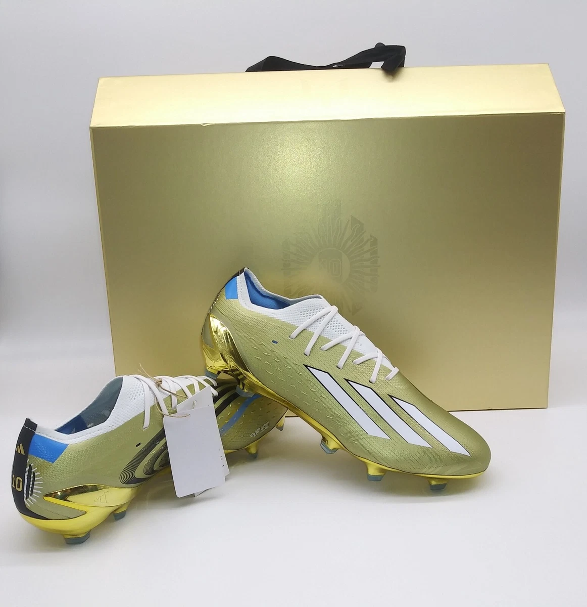 Adidas Rare X Speedportal Leyenda.1 Messi HP9138 Gold White Soccer | eBay