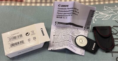 Canon RC-6 Wireless Remote Control, Case, Box, Instructions
