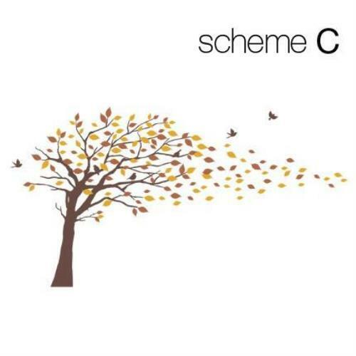Blowing Leaves Tree Decal - Bild 5 von 11